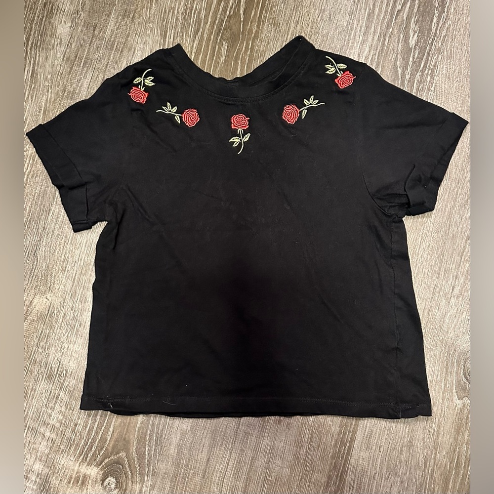 Rose Neck Crop Top